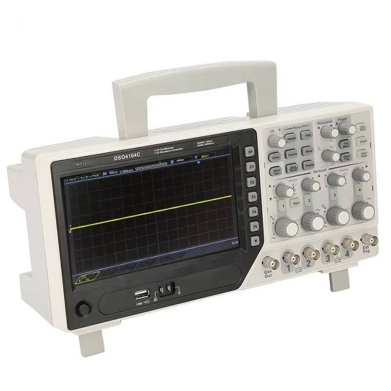 Digital Storage Oscilloscope 100Mhz 4Ch - Oscyloskop cyfrowy Hantek DSO4104C 4-kanałowy 100MHz