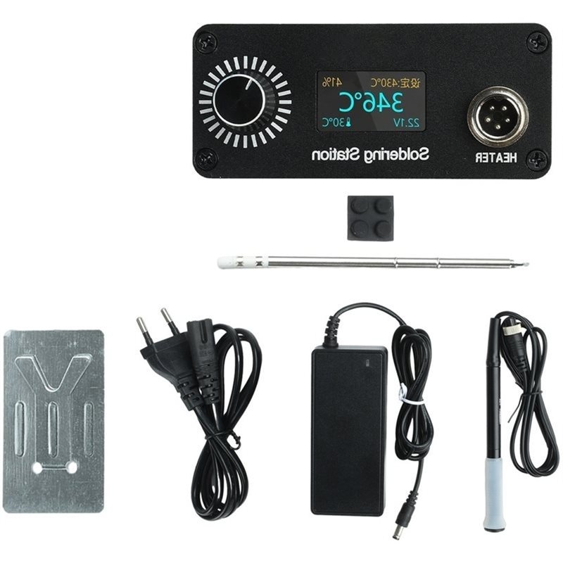 Soldering Station T12 Oled - Cyfrowa stacja lutownicza B03C-T12, przenośny mini