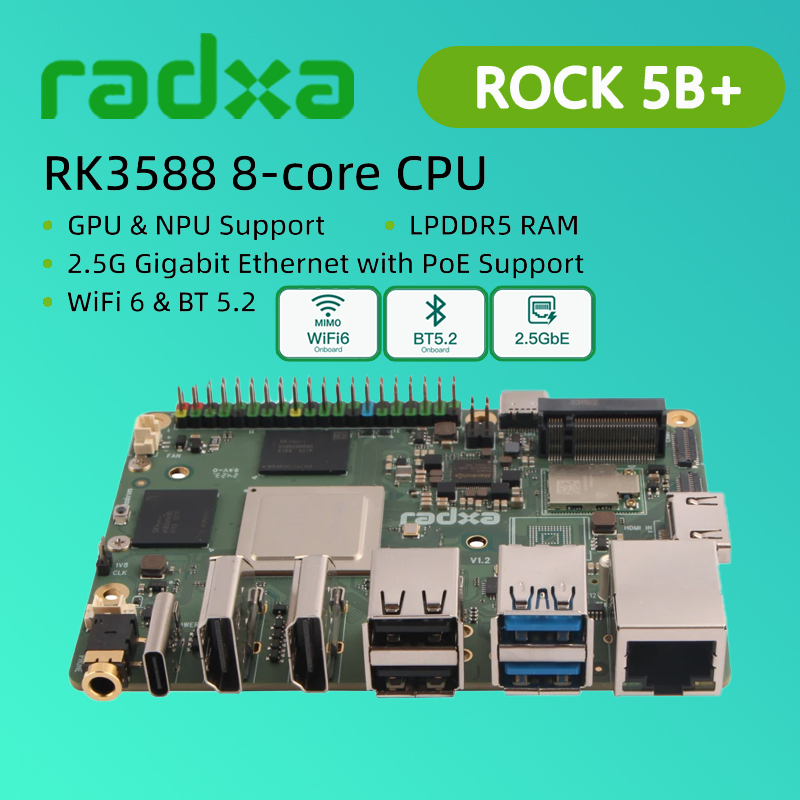 Radxa ROCK 5B+ Rockchip RK3588 – Radxa Rock 5B 16Gb recenzja i cena